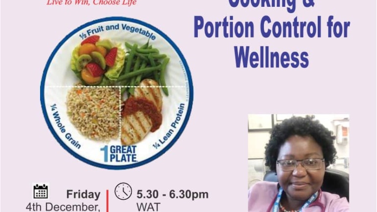 Webinar on Health Eating: Cooking & Portion Control for Wellness